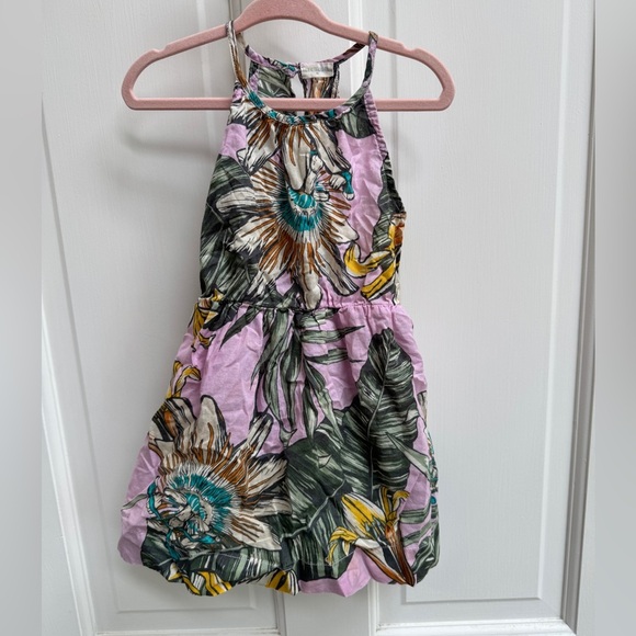 NWOT Crewcuts 2T Girls Multicolor Floral Halter Sleeveless Dress - Picture 1 of 3